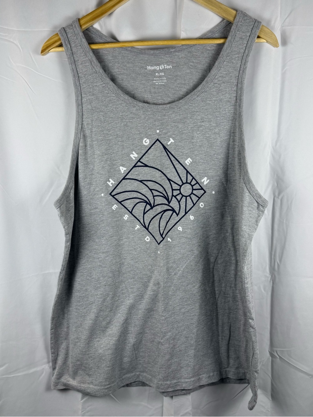 Hang Ten Gray Graphic Tank Top Hang Ten Established 1960 Men’s XL